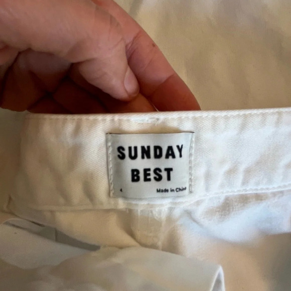 Sunday  Best Jaden Pants in white size 4 - Picture 8 of 15